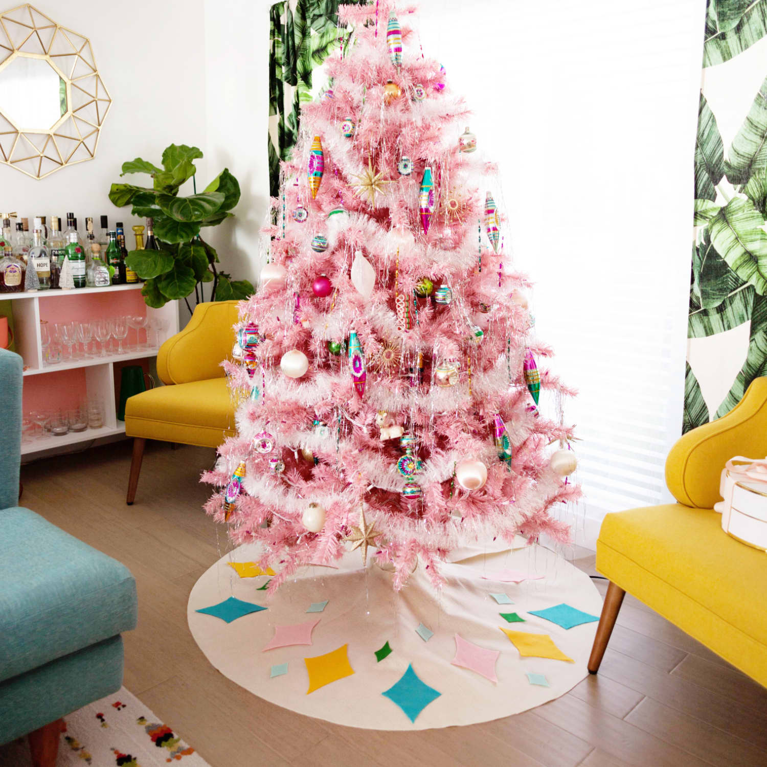 Mid century modern christmas store tree